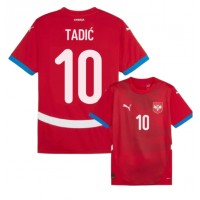 Srbsko Dusan Tadic #10 Domáci futbalový dres ME 2024 Krátky Rukáv